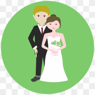Bride And Groom Before Wedding - Happy 3rd Marriage Anniversary Clipart