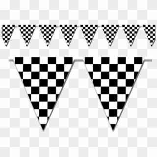 Pennant Clipart Checkered Flag - Checkered Flag Pennant - Png Download