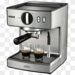 Coffee Machine Png Transparent Images Free Download - Sunbeam Cafe Crema Espresso Coffee Machine Clipart
