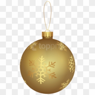Free Png Christmas Ornament Gold Png - Portable Network Graphics Clipart