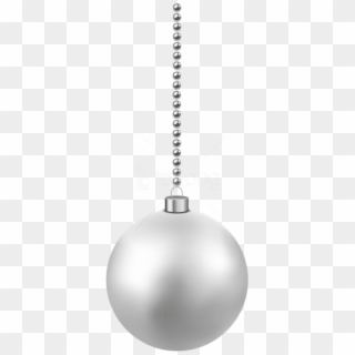 Free Png White Christmas Hanging Ball Png - White Christmas Ball Hanging Clipart