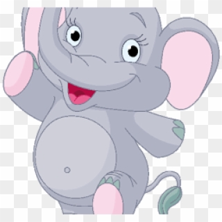 Animated Elephant Clipart - Baby Elephant Clipart Png Transparent Png