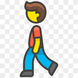Woman Walking Emoji - Icon Clipart