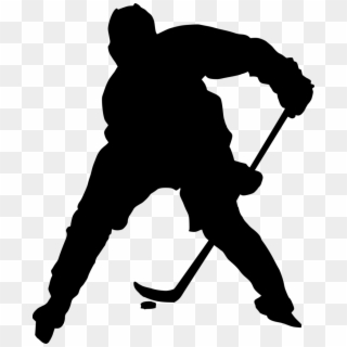 Png File Size - Hockey Silhouette Transparent Background Clipart