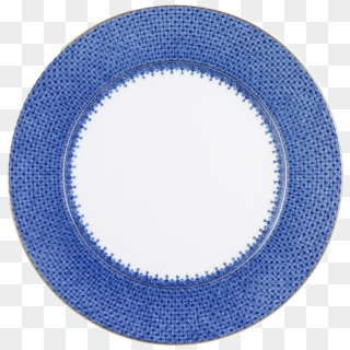 S1705b - - Mottahedeh Blue Lace Service Plate Clipart