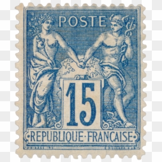 Type Sage - Old French Stamps Clipart