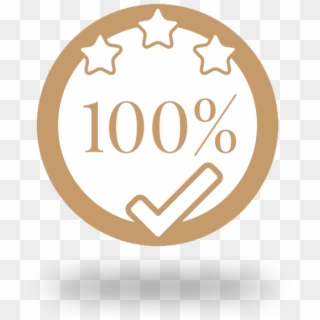 100% Of Satisfaction Guaranteed - Circle Clipart