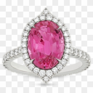 Untreated Pink Sapphire Ring, Clipart