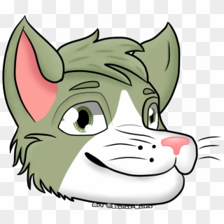 Green Kitty , Png Download - Cartoon Clipart