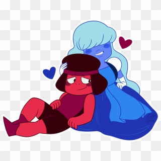 Xeternalflamebryx 313 205 There Is No Need To Worry, - Steven Universe Love Fanart Ruby Sapphire Clipart