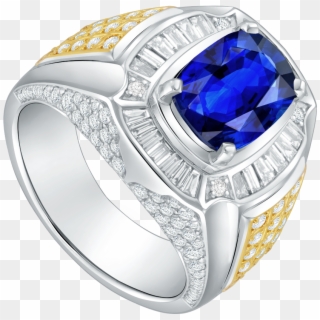 Mens Ring Sapphire Clipart