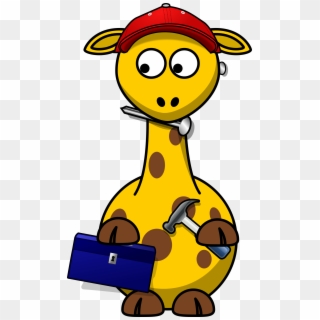 This Free Icons Png Design Of Giraffe Secret Agent - Cartoon Animals Clipart Transparent Png