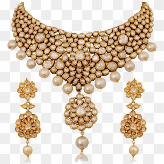 Elegant Kundan Choker Necklace - Necklace Clipart