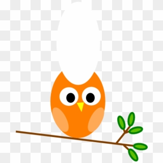 Orange Owl Clip Art At Clkercom Vector Online Royalty - Simple Owl Clip Art - Png Download