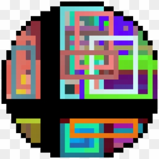 Ssbu Smash Ball - Deadpool Logo Pixel Art Clipart