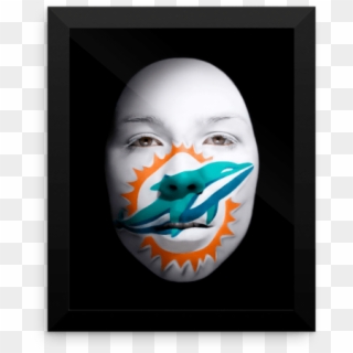 Face Of Miami Dolphins - Illustration Clipart