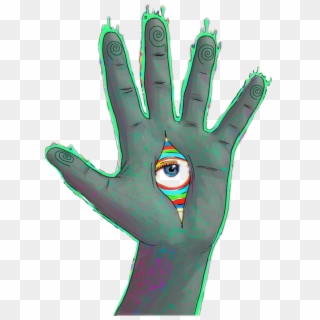 Trippy Aesthetic Girl Drawing Pictures And Ideas On - Trippy Hand Clipart