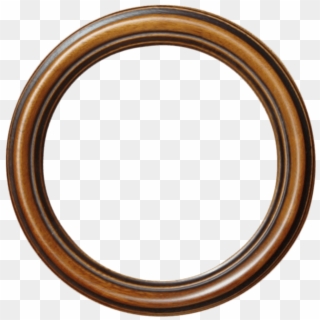Round Wooden Frame - Circle Clipart