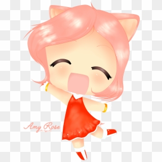 Amy Rose Neko - Cartoon Clipart