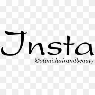 Olimi Hair And Beauty Instagram - Calligraphy Clipart