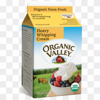 Heavy Whipping Cream, Pasteurized, Pint - Organic Valley Heavy Cream Clipart