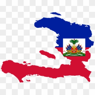 Flag Map Of Haiti Clipart