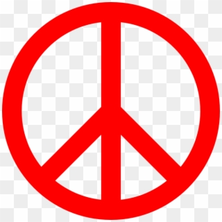 Clipart Png Peace - Red Peace Sign Transparent Png