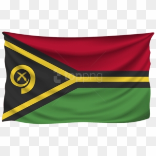 Free Png Download Vanuatu Wrinkled Flag Clipart Png - Vanuatu Flag With Transparent Background