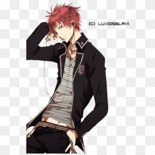 Konekomaru Is A Small Character In Size And Importance - Anime Guy With Crimson Hair Clipart