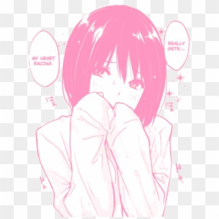 Chica Manga, Manga Anime, Anime Chibi, Kawaii Anime, - Light Pink Anime Aesthetic Clipart
