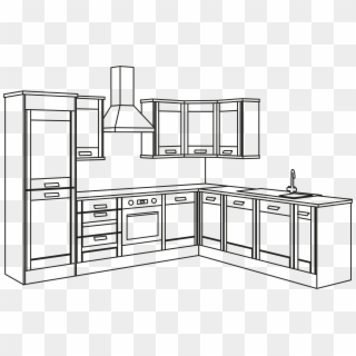 Dream Kitchen Drawing Easy Clipart