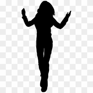 Free Download - Silhouette Hip Hop Dancer Girl Clipart