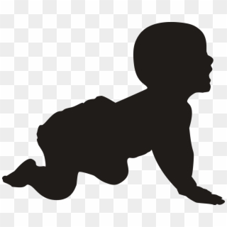 Naptip Nabs Woman For Selling Her Newborn - Baby Crawling Silhouette Clipart