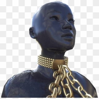 Pearls Collar, Chains And Broken - Bronze Sculpture Clipart