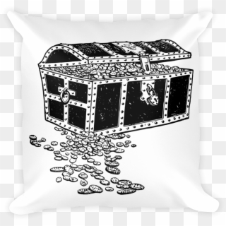 Treasurechest 2400px Mockup Front Original - Pirate Treasure Chest Clipart Black And White - Png Download