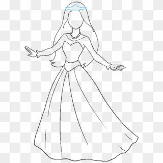 678 X 600 14 - Draw A Princess Dress Clipart