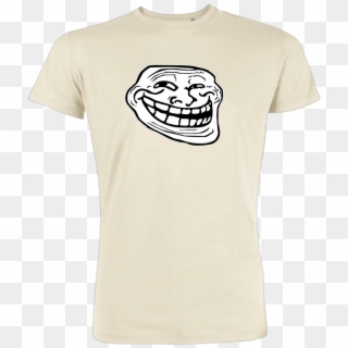 Trollface T Shirt Stanley T Shirt Beige , Png Download Clipart