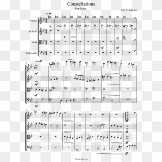 Constellations - Erev Shel Shoshanim Sheet Music Violin Clipart