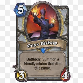 Onyx Bishop Card - Longest Hearthstone Card Text Clipart