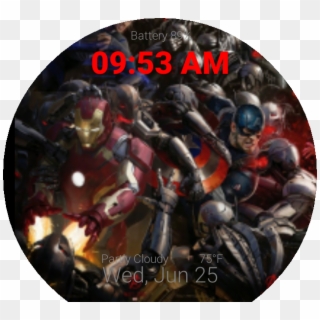 Iron Man Cap & Ultron Preview Clipart
