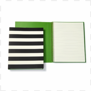 Kate Spade Spiral Notebook, Black Stripe - Parallel Clipart