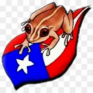 #puertorico Bandera Coqui - Dibujo De Un Coqui Clipart