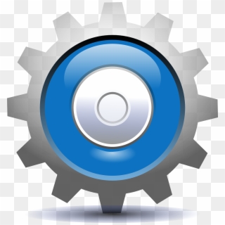 Setting Clipart Setting Icon - Blue Setting Button Png Transparent Png
