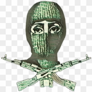 #masked #maskon #robbery #gun #ak47 #thuglife #lookinlikeabagofmoney - Ak 47 Tattoo Clipart