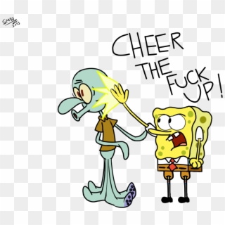 2013 Cheer The Fuck 0 Squidward Tentacles Spongebob - Dabbing Squidward Clipart