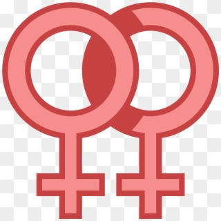 Female Double Icon - Transparent Background Woman Symbol Png Clipart