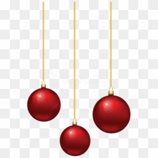 Free Png Hanging Elegant Redchristmas Balls Png - Adornos De Navidad Pelotas Clipart