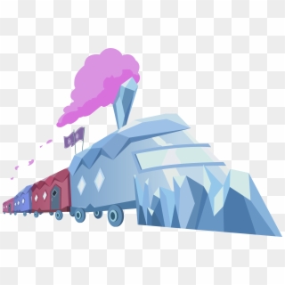 Train Smoke Vector - Mlp Crystal Empire Train Gif Clipart