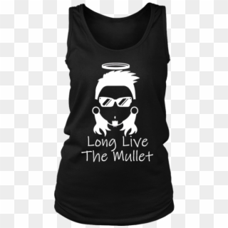 Long Live The Mullet Womens Tank - Shirt Clipart