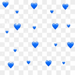 Blue Hearts 💙 - Transparent Blue Aesthetic Stickers Clipart